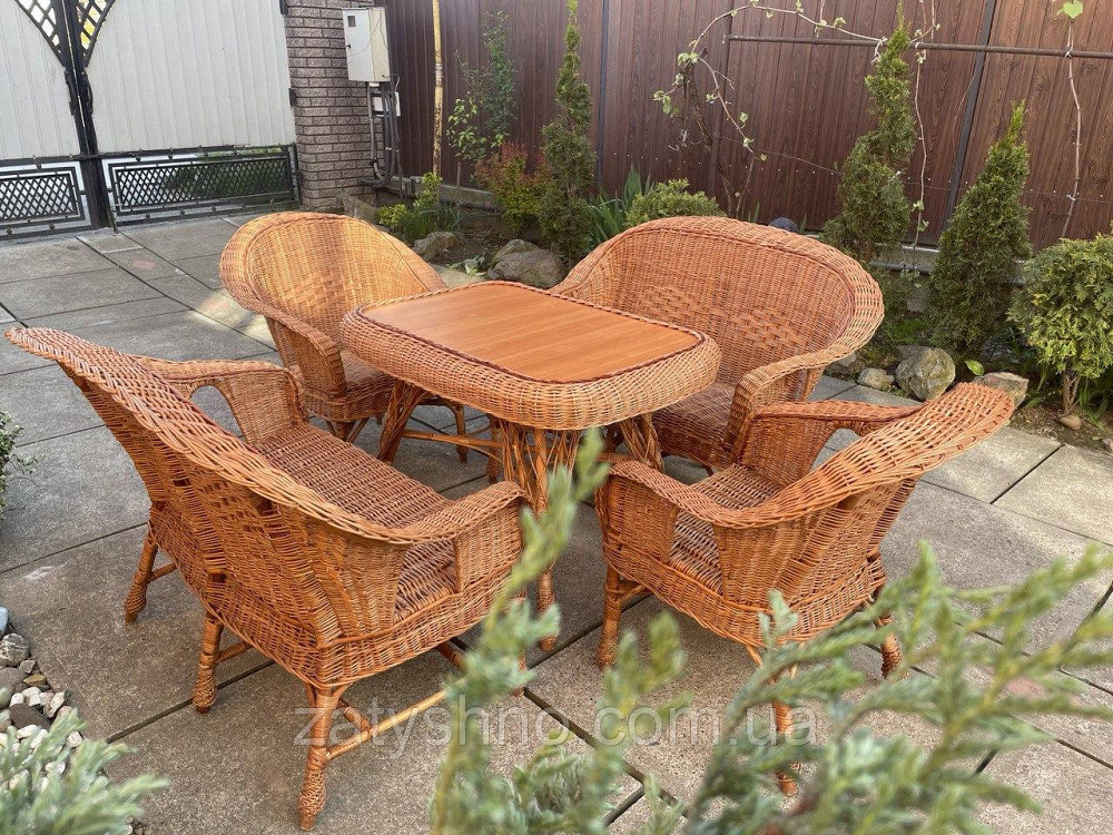 Плетеная мебель из лозы  с 2 диванами Киев - изображение 3