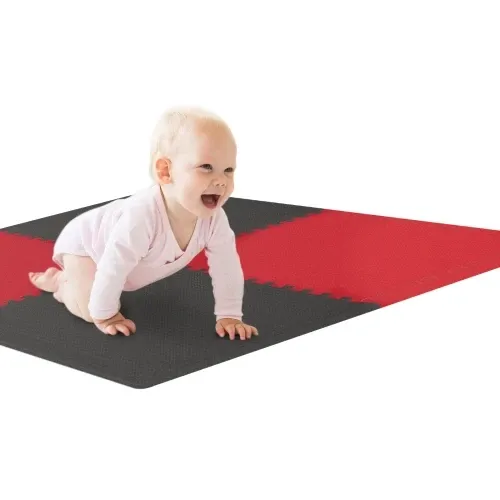 Мат-пазл товщиною 2 см - 4 частин. Hop- Sport A020 червоно-чорний Київ - фото 4