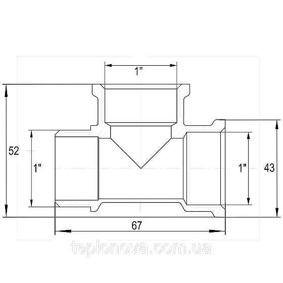 Трійник 1| ВВН нікельований NT554S OPTIMUM Чернівці
