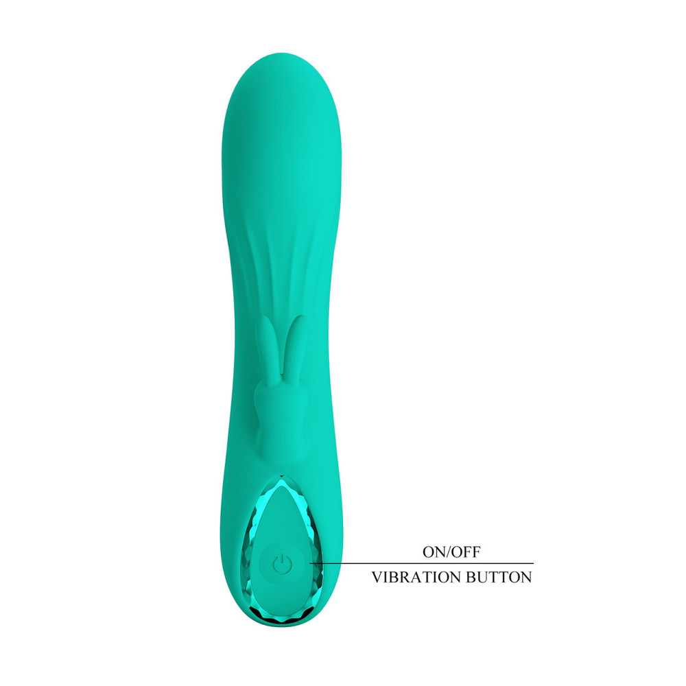 Вибратор-кролик PRETTY LOVE DJ Stick бирюзовый, 12.7 х 2.7 см Sex Aura Киев - изображение 6