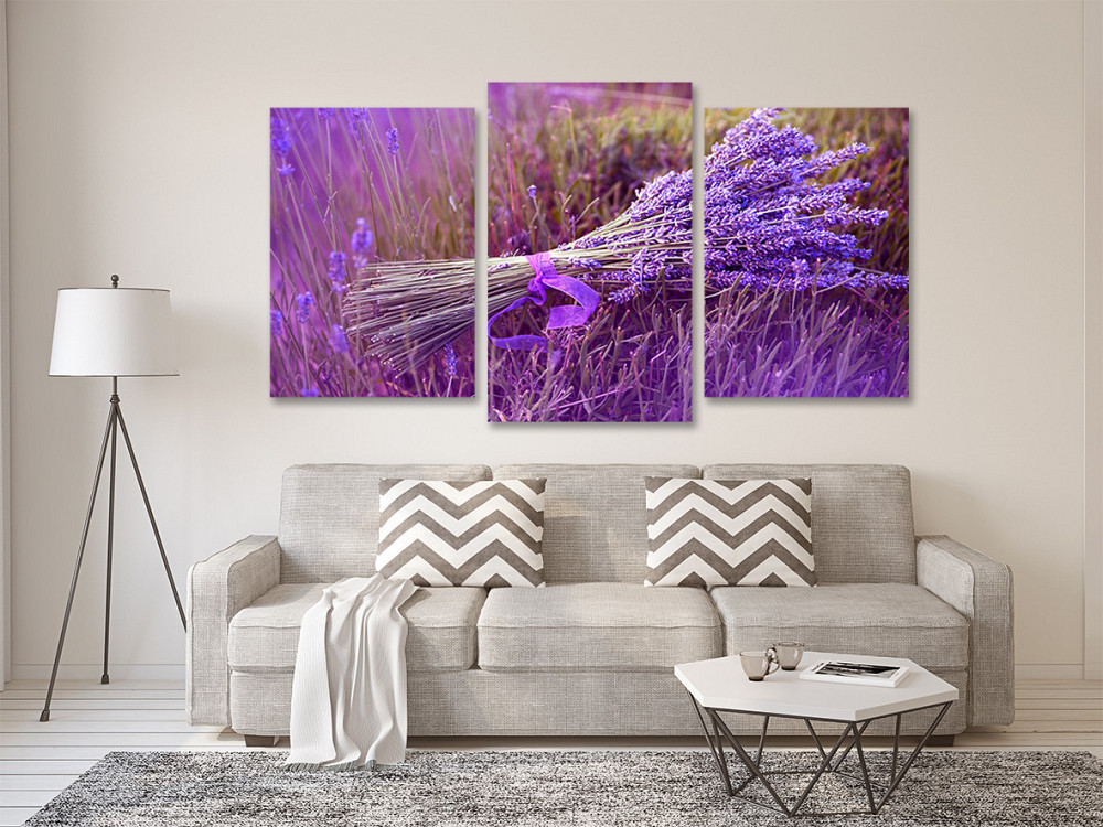 Модульна картина у вітальню/ спальню  Лаванда      Art-555_3 Київ - фото 2