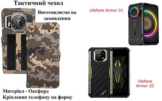Тактический чехол для Realme V50, Realme V50s, крепится к снаряжению на липучке Киев