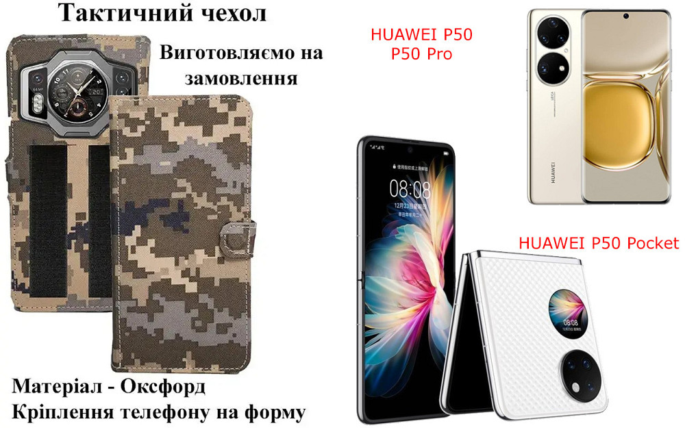 Тактичний чохол для Honor 400, Honor 400 Pro, кріпиться до спорядження на липучці Київ - фото 1