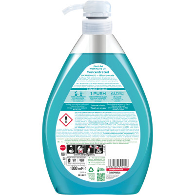 Средство для ручного мытья посуды Dual Power концентрированное Сода и шалфей 1 л (8032680399398) Винница - изображение 2