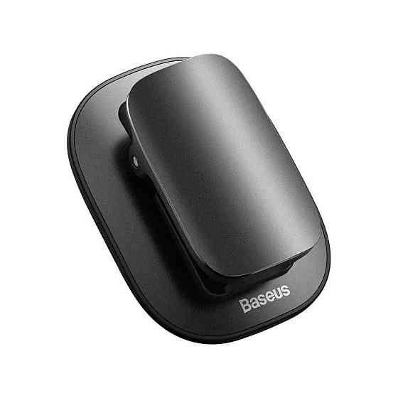 Автомобільний тримач для окулярів Baseus Platinum Vehicle eyewear clip （Paste type） Black Ковель