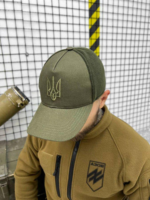 Бейсболка мужская тактическая флисовая oliva ВТ4954 Одесса - изображение 1