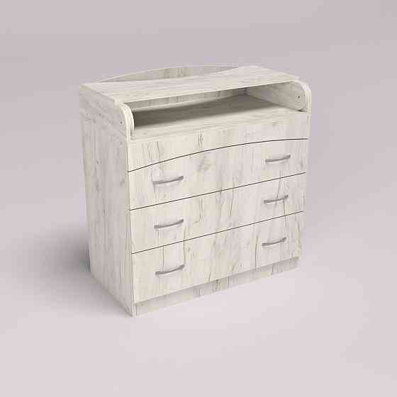 Комод пеленальний №2, Дуб Крафт Білий, 864/465/916 Львів