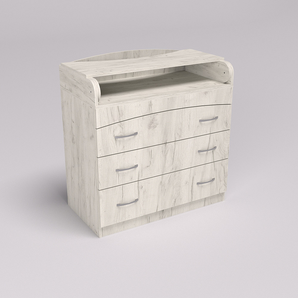 Комод пеленальний №2, Дуб Крафт Білий, 864/465/916 Львів - фото 2