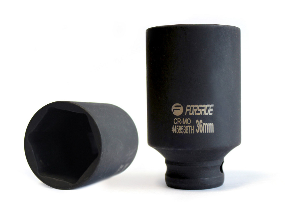 Головка ударна глибока тонкостінна 1/2" 6-гранна 36мм Forsage F-4458536TH Одеса - фото 1