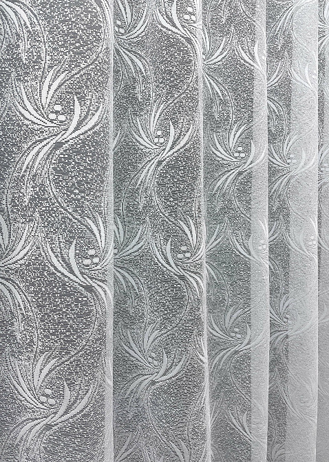 Тюль VR-Textil 644т Жакард Преміум Білий 200х270 см (40-595) Київ - фото 7