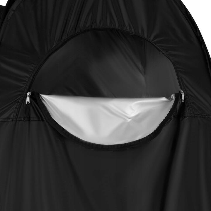 Туристичний намет для купання, переодягання, туалету з чохлом Trizand (23492) Black Нововолинськ - фото 3