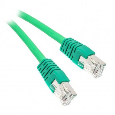 Патч-корд 0.5м S/FTP Cat 6A CU LSZH green Cablexpert (PP6A-LSZHCU-G-0.5M) Винница - изображение 1