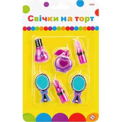 Свічка Maxi Мейкап 6 шт на торт (MX624031) Вінниця
