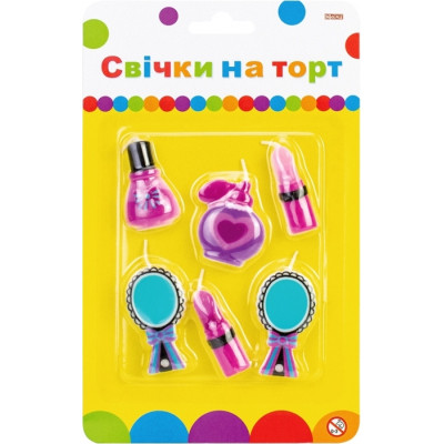 Свічка Maxi Мейкап 6 шт на торт (MX624031) Вінниця - фото 1