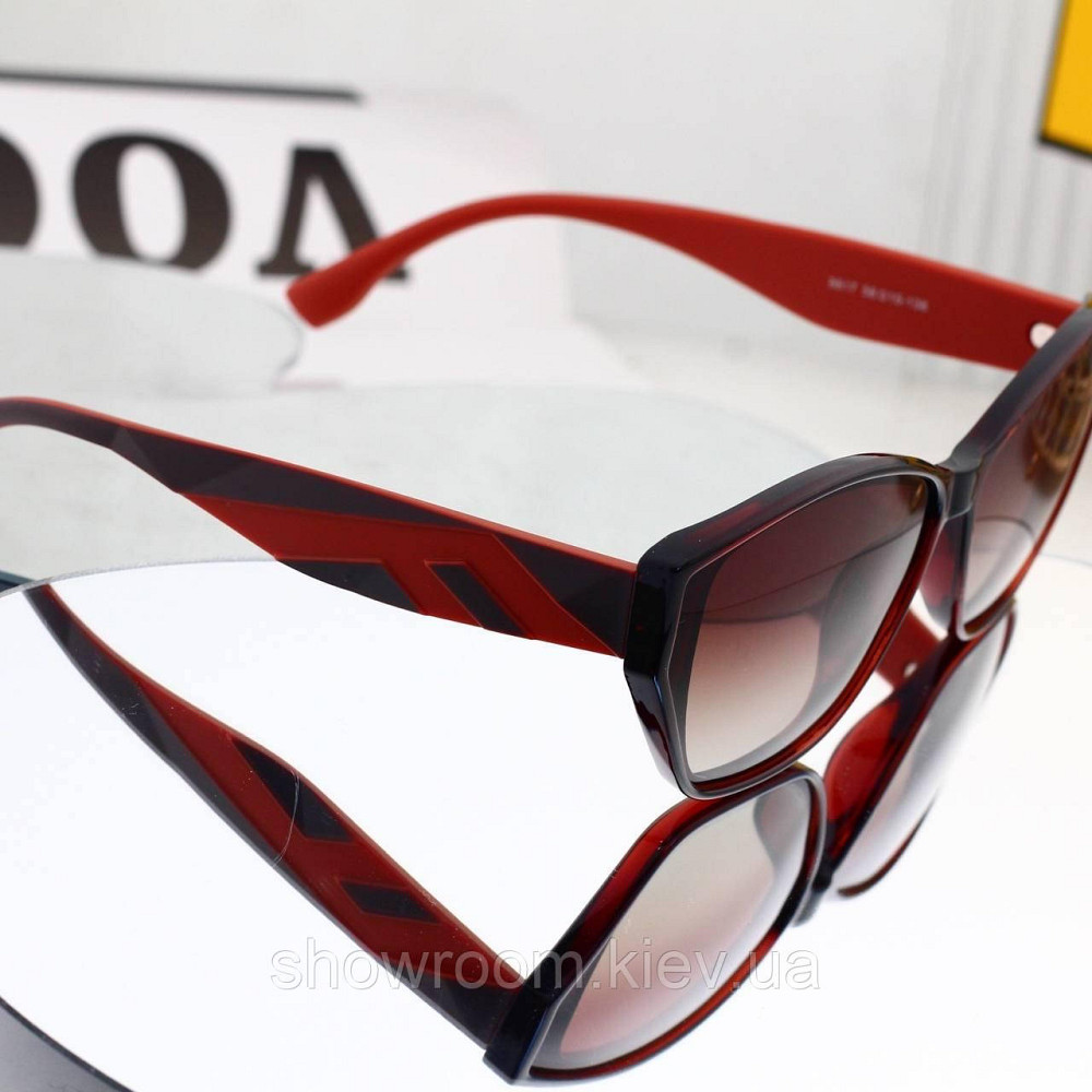 Жіночі сонцезахисні окуляри з поляризацією Fendi (8817) brown Київ - фото 2