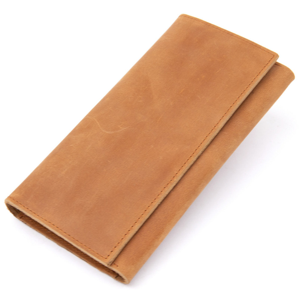 Портмоне в ретро стиле и матовой коже Рыжий (Vintage) Киев - изображение 5