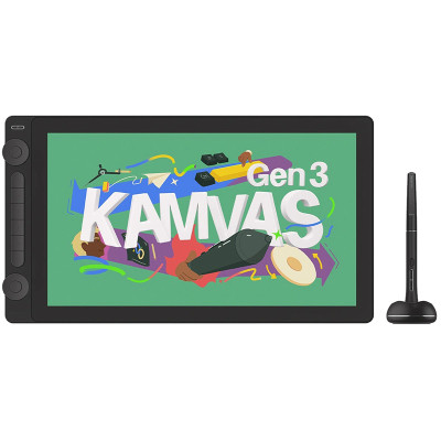 Графічний планшет Huion Kamvas 16 Gen3 Black + рукавичка (GS1563) Вінниця - фото 1
