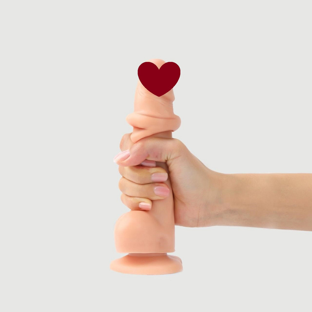 Реалістичний фалоімітатор Strap-On-Me Sliding Skin Realistic Dildo Vanille L, ефект рухливої шкіри Sex Aura Київ - фото 1
