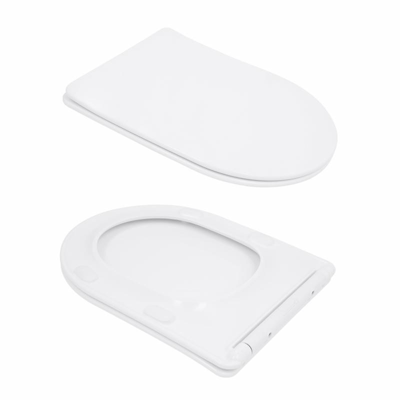 Унитаз напольный Qtap Arvin Ultra Quiet 630×350×795 мм с сиденьем Soft-close, White QTARV27W49259 Киев - изображение 8