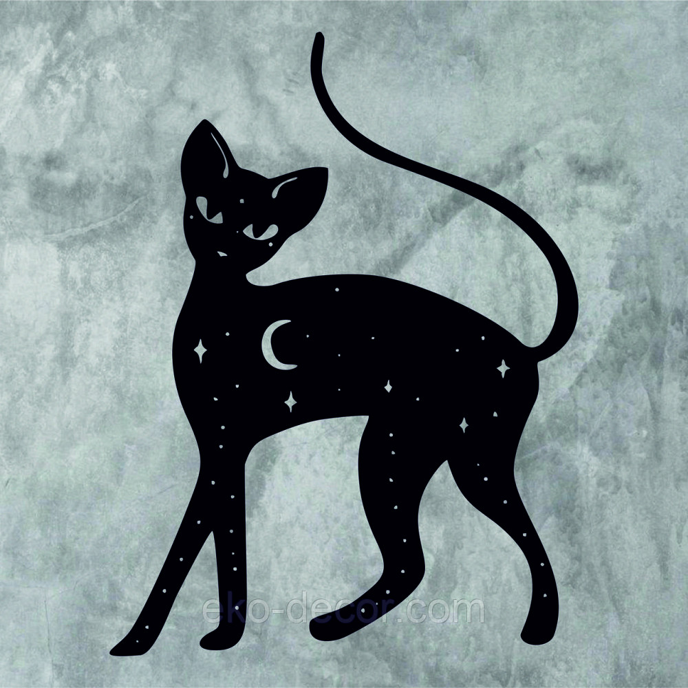 Декоративне настінне 3D Панно «Кіт» Декор на стіну з об'ємом Київ - фото 7