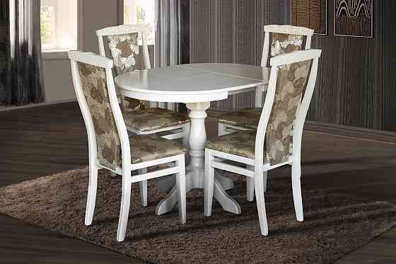 Стіл Чумак-2 розкл (D=80)+30), білий Днепр