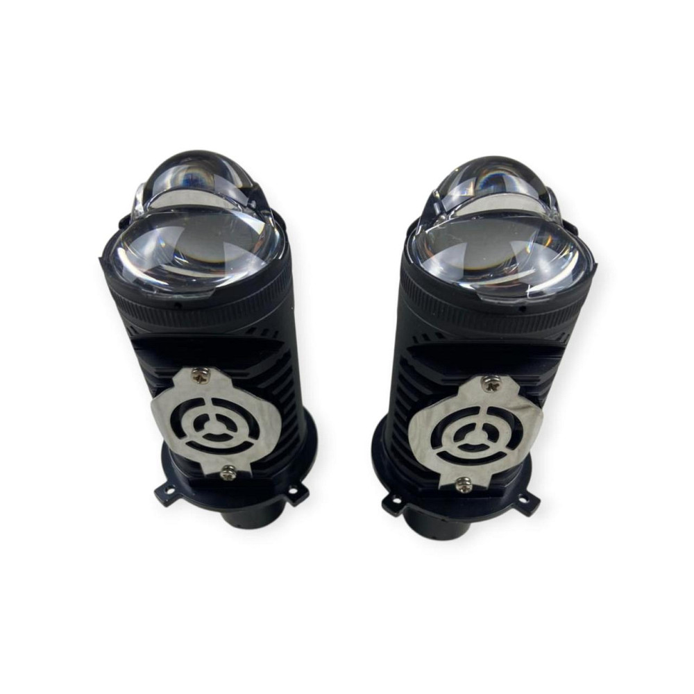 Автолампа з лінзою H4 12V-24V 60W EUROTUN NL-H 6000К 10000L CAN BUS радіатор LED Мукачево - фото 1