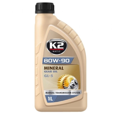 Трансмиссионное масло K2 Mineral Gear Oil GL-5 80W-90 1 л (O5541E) Винница - изображение 1