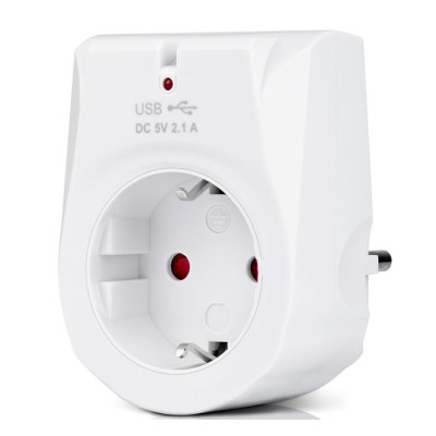 Зарядний пристрій REAL-EL 2*USB 10W (CS-25) Вінниця - фото 1