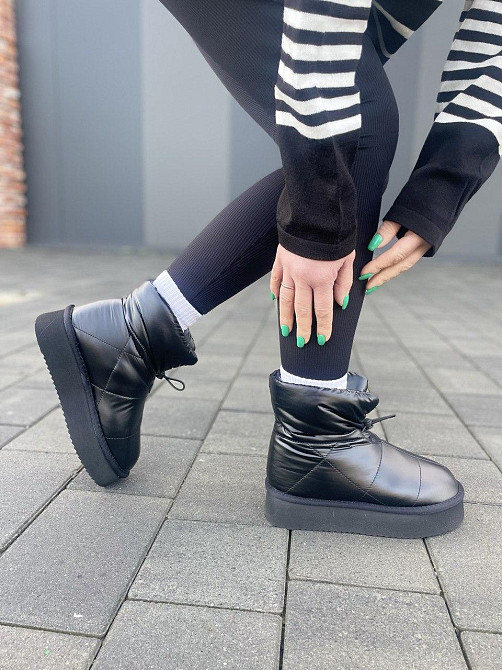 ITTS Угги жіночі ITTS чорні плащівка зимові 37-41 (5889-20-8) Коломия - фото 10