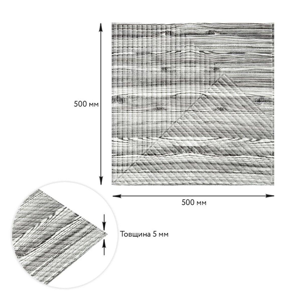 Декоративная 3D панель Бамбук Дерево Зебра, самоклеящаяся Киев - изображение 3