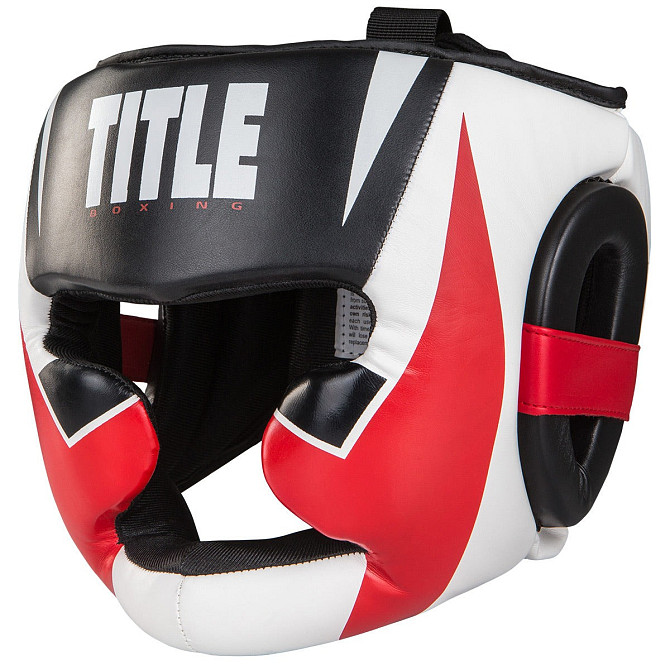 Боксерський шолом TITLE MMA Command Full Black/Red/White M (капа в комплекті) Каменское - изображение 2