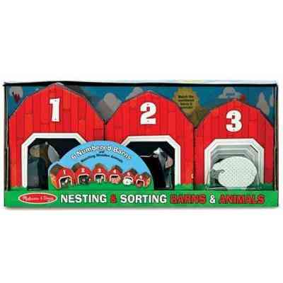 Развивающая игрушка Melissa&Doug Набор блоков-сараев с животными (MD12434) Винница