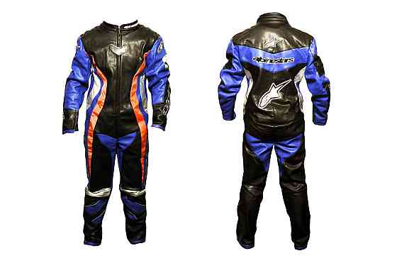 Комбінезон шкірозамінник (size:XXL, чорно-синій) Мукачево