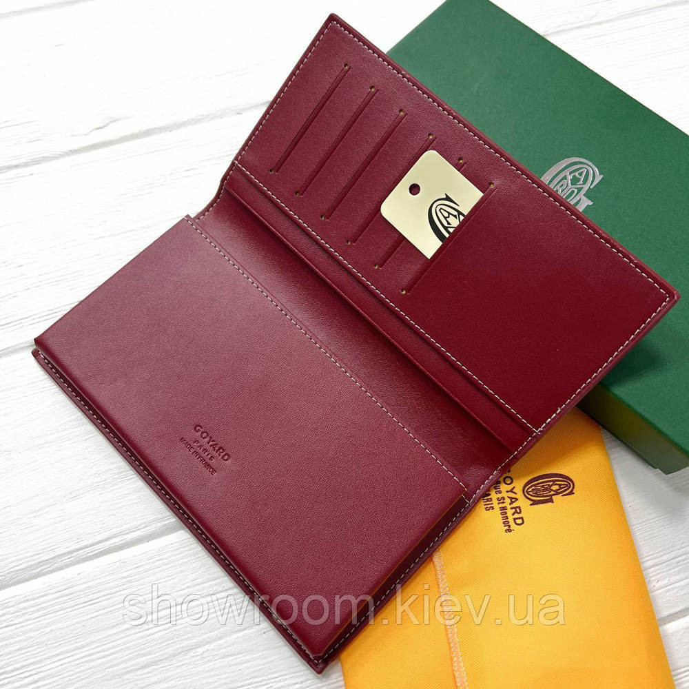Чоловічий гаманець з відділенням для телефона Goyard (099) Lux bordeaux Київ - фото 4