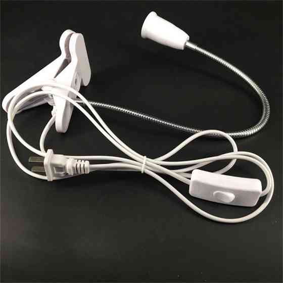 Гнучкий патрон E27 з вимикачем для настільної лампи Київ