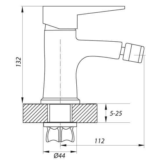 Смеситель для биде Zerix PUD2 146 ZX2906 Харьков