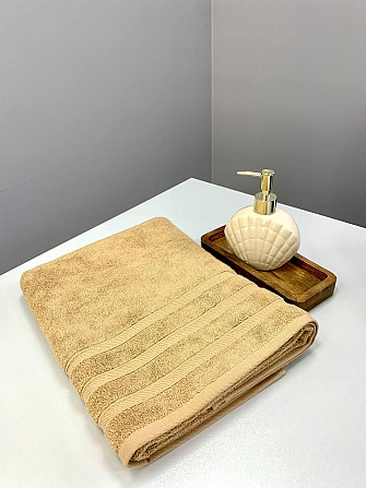 Полотенце махровое Ideal Textile Косичка однотонное плотность 500 г/м2 100х150 см (56860742) Бежевий Черновцы - изображение 2
