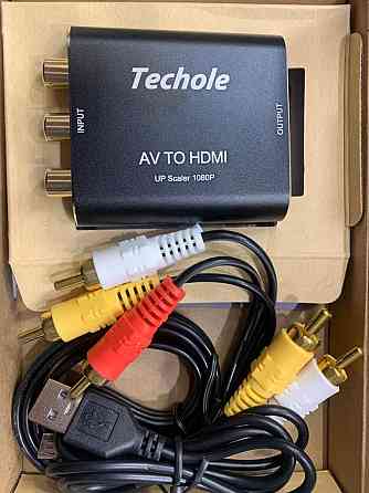 Конвертер відеосигналу Techole HS307 AV to HDMI Video Converter 1080P для PC/Xbox/PS4/PS3/TV/STB/VHS/DVD/Wii Луцьк