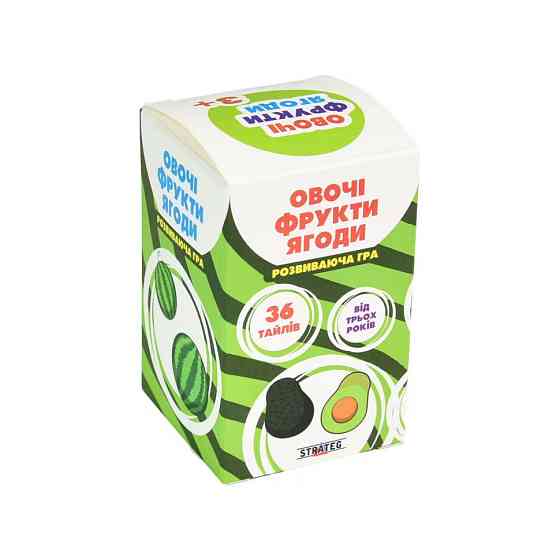 Развивающая настольная игра «Овощи, фрукты, ягоды» 30772, 36 карточек Винница