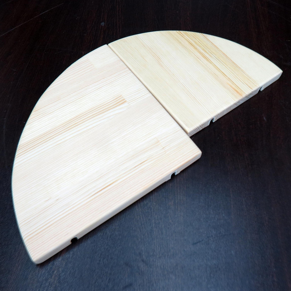 Угловая настенная полка 