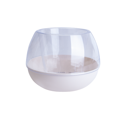 Вазон Сфера 10см біла троянда/прозорий Алеана Житомир - фото 1