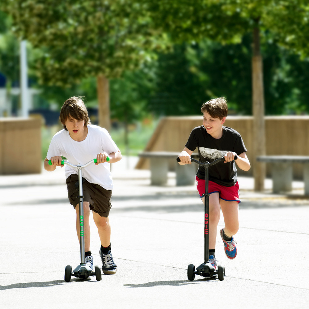 Самокат Micro серії Maxi PRO Deluxe - Сіро-зелений Дніпро - фото 10