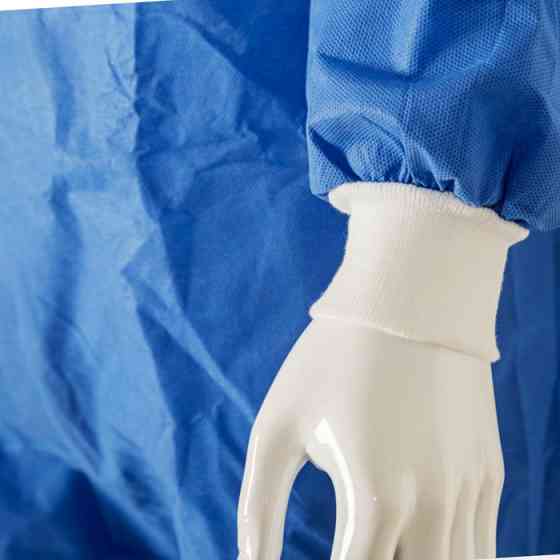 Комбінезон маляра з капюшоном X-Safe від бруду, пилу, аерозолів, XXL, 3 шари СМС, синій, захист.клапан Мукачево