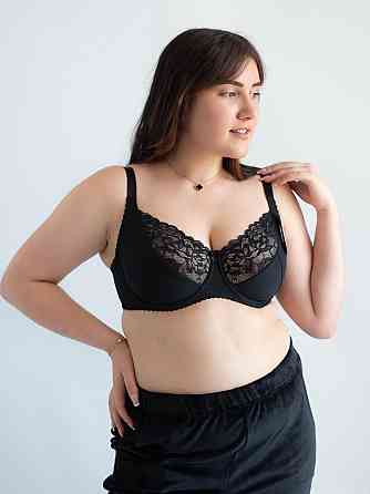 Бюстгальтер на великі груди м'яка чашка Nana Classic black 102940 85F Київ
