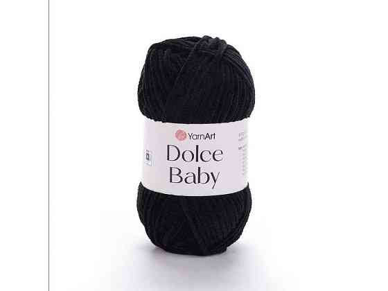 Пряжа Dolce Baby чорний 100% мікрополіестр 85м 50г 5шт/уп 742-Black ТМ YarnArt Київ