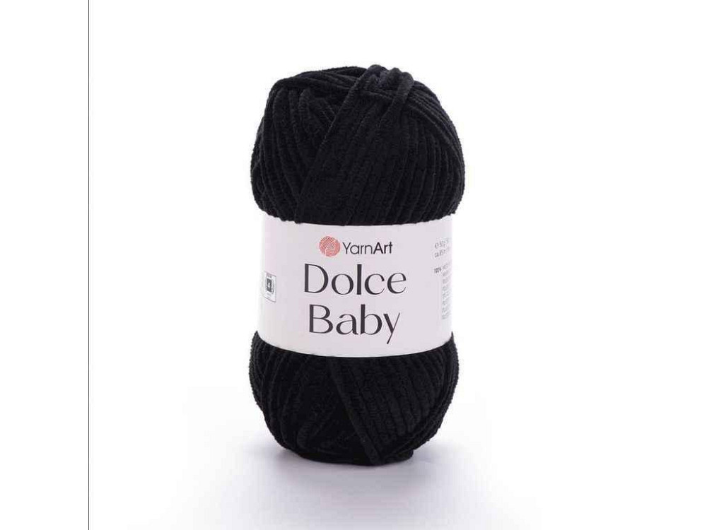 Пряжа Dolce Baby чорний 100% мікрополіестр 85м 50г 5шт/уп 742-Black ТМ YarnArt Київ - фото 1