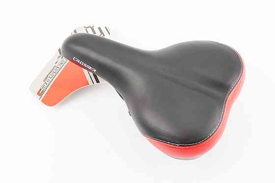 Сидіння ХВЗ/Gamma 265x170мм чорно-червоне Київ