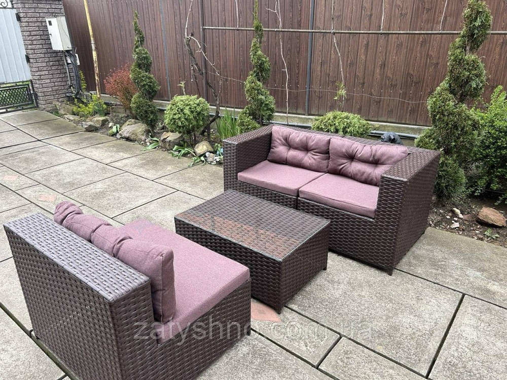 Дивани із ротанга трансформер зі столом Київ - фото 4