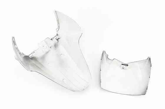 Honda LEAD AF-48 пластик - крило переднє (2 частини к-кт), ЧОРНИЙ, тип 1 Київ