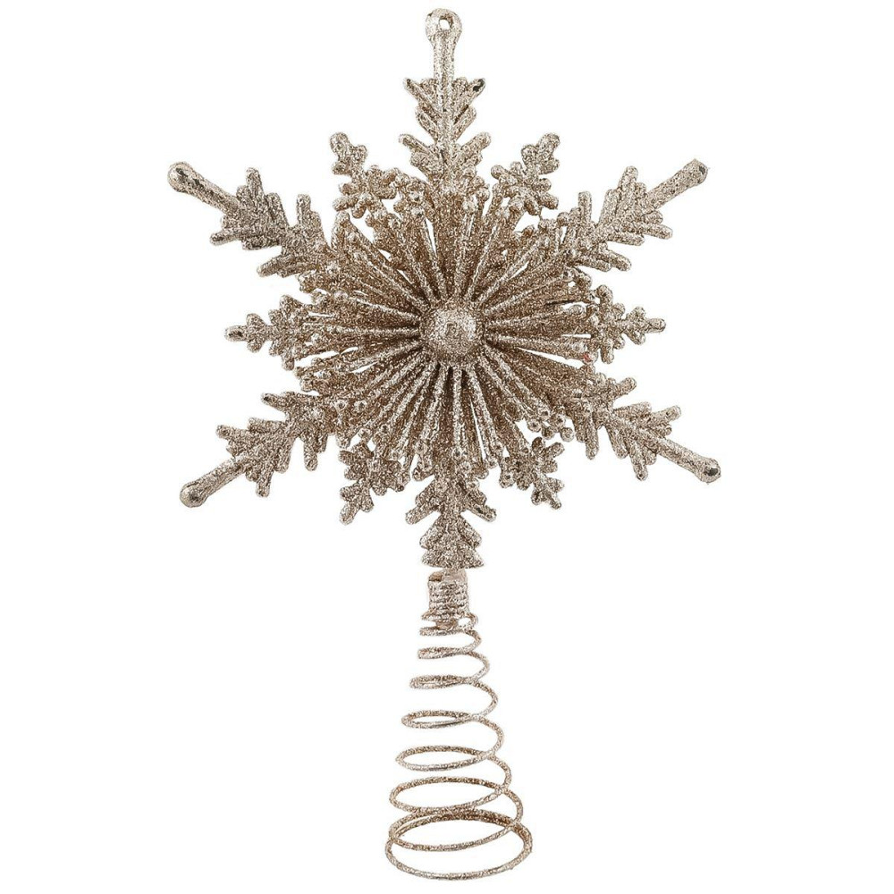 Верхушка на елку Звездочка декор 23 на 15 см бронзовый Киев - изображение 1